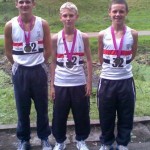 Bride Rimmer Meakin with their medals from Sefton Park