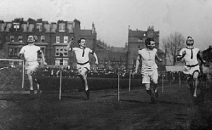 Noel Chavasse in athletic action 1907 Noel Chavasse in athletic action 1907