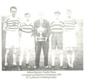 Sefton Harriers Youth Team with Stan Lubbock 1928