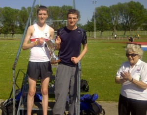 Jai Vernon McGuigan & Sean Kirkbride with J.S Lubbock Trophy 