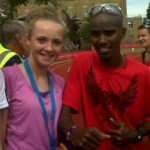 Rosie Johnson and Mo Farrah August 2012