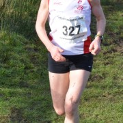 Kirsty at the top of the Quarry on route to victory at Parbold Hill