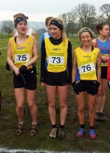 Kirsty Longley(76) at Carmarthen with her Northern team mates