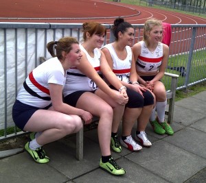 Four lovely LPS girls take a break from competition
