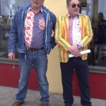 Neil McLaughlin and Dave Brown on the run from the fashion police