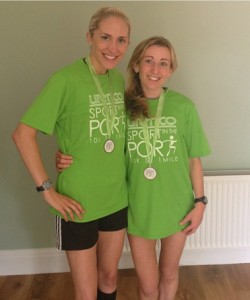 Lisa Gawthorne & Kirsty Longley winner of the 5 & 10k at Sport at the Port