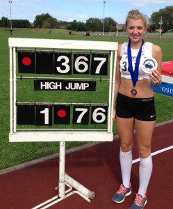 Amelia McLaughlin Northern Athletics Under 17 High Jump Champion 2013