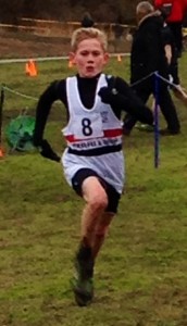 Kyle Robinson-Murray on his way to the U/13 title