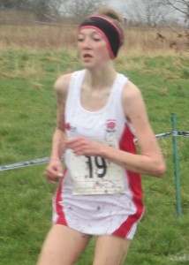 Rosie Johnson battling for 2nd place