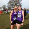 Lisa Gawthorne and Vicki Jones at the Inter-counties Championships