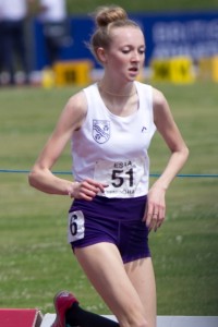 Rosie Johnson in action at English Schools May 2014