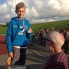 Owen Southern set a new Under 13 club high jump record with 1.55 at Wavetree, he was presented with his medal by Jim Green