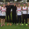 Cheerful and unbowed. The LPS seven at Warrington. (L-R) Peter Gaskell, Rob Parkinson, Mark Wynne, Jonathan Bride, Sean Kirkbride, Mark Bride, Kyle Nicholls