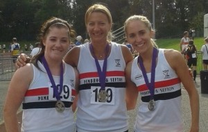 Lauren Wilson, Claire Constable, Liza-Gawthorne silver medal in Merseyside Road Relay