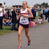 Lisa Gawthorne on her way to second place in Southport 10k