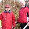 Bertie Knowles is presented with his award by LPS President Charles Gains