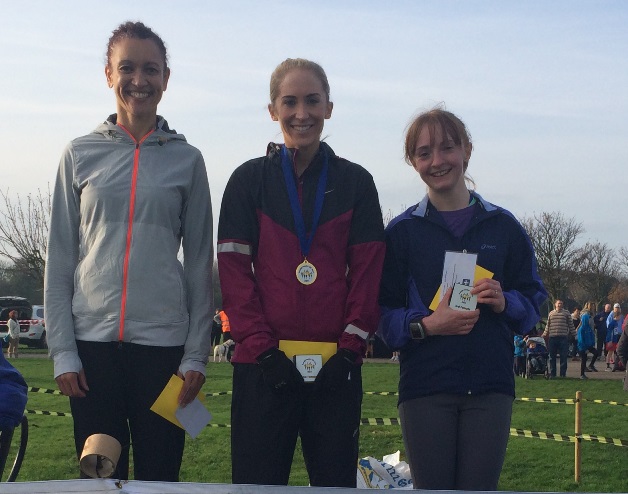 Angela Delaney, Lisa Gawthorne, Tracy Peters first three women in Southport 5k
