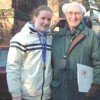 Maria Barrett with club President Les Williams