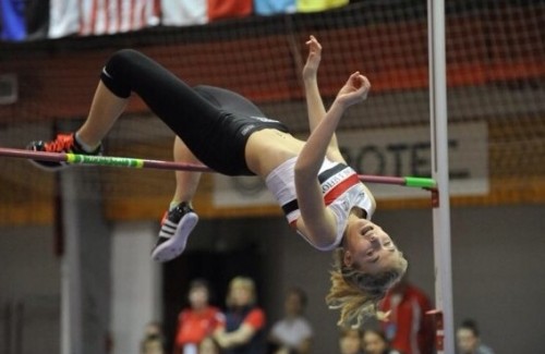Amelia McLaughlin in action at Scottish Champs 