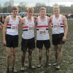 Junior Men Jonathan Bride, Kyle Nicholls, Rob Parkinson and Alistair Nelson