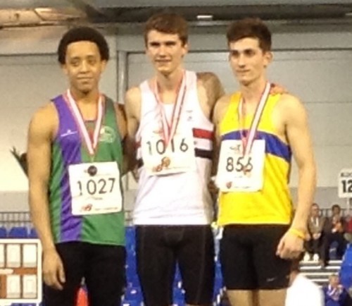 Joe Milton England Under 17 400m indoor Champion 2015