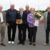 Club President Les Williams and his wife Brenda receive a presentation on behalf of the club for his long service. Left to Right, Leo Carroll Chairman of Merseyside County AA, Charles Gains Les Williams, Wally Bridson, Brenda Williams, Derek Pellatt.