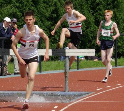 Chris Hesketh on route to gold.