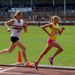 Clare Constable in action in the 800m