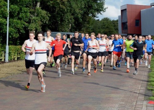 Ormskirk park run just after the start