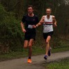 James Loftus and Mark Wynne battle it out at Halewood