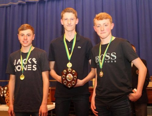 U17 men - L-R Dan Jones, Ross Harrison, Adam Jones