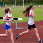 Hannah Rose Doyle & Faye Hannaway competing in 3K