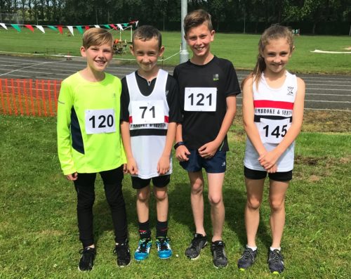 L-R Lewis Tinsley, Evan Williams, Ethan Tinsley, Eve Hannaway