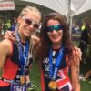 Lisa Gawthorne Helen Saghal at ITU World Multi Sport championships in Canada