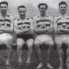 The winning sprint relay quartet who in 1953 took both the Northern and National Junior 4 x 100 yard titles, Jim Railton, Fred Hughes, Geoff Brandwood & Peter Matthews)