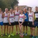 LPS athletes at Ormskirk 10k L_R Sam Carr, Adam Jones, Mark Hudson, Andy Foster, Mike Gall, Victoria Gilbody,Steve Lennon, Danny Gilbody, Michael Anderson, Dan Jones