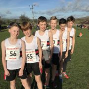 Formby HS U13Boys LPS contingent (front to back) Stanley Benson(2), Oscar Davidson(3), Harry Wright(4), Gideon Lucas(6)