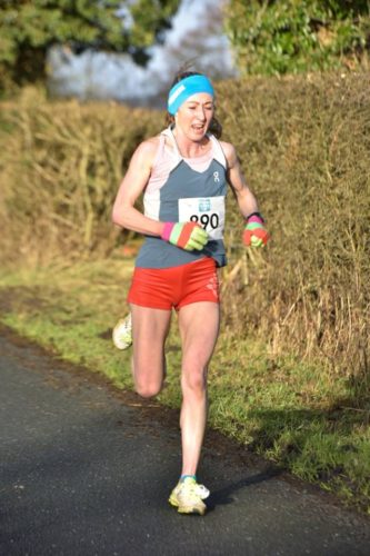 Kirsty in Rible Valley 10k 