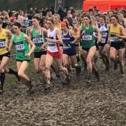 Kirsty Longley running for Merseyside in the inter counties 2018