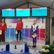 Clare on podium in Madrid