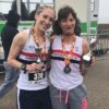 Lisa Gawthorne and Helen Sahgal first and second at the Tunnel 10k
