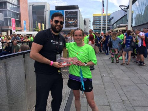 Hillary Honeyball winner of the Liverpool marathon 2018
