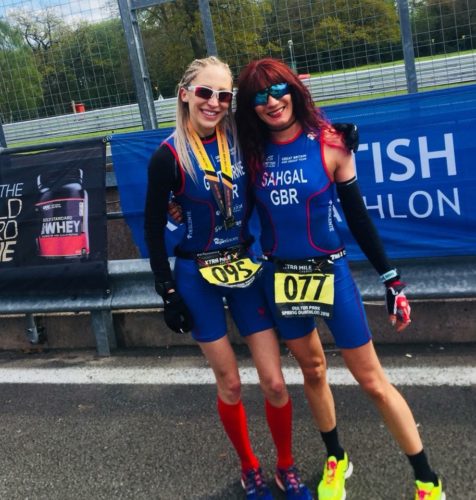 Lisa and Helen at Oluton Park