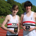 Mark Roberts & Jake Dickinson - U15 800m Gold & bronze medal winners