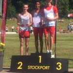 Jamie Hopkins centre with winning team