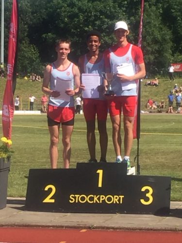 Jamie Hopkins centre with winning team