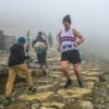 an Doyle on the long decent from the summit of Snowdon