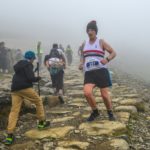 an Doyle on the long decent from the summit of Snowdon