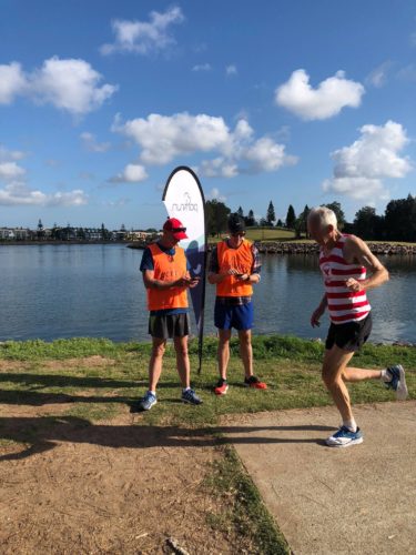 Mike Beisty in the Pembroke vest at Newcastle Parkrun