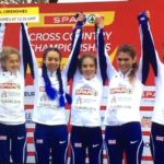 GB Under 20 women European team gold medal winners 2018. Tiffany Penfold far right